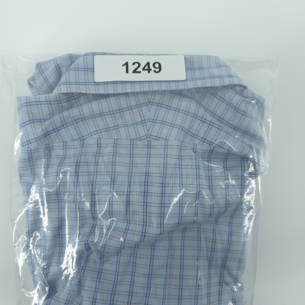 Brooks‎ Brothers Regent Dress Shirt Mens 15.5-34 Blue Plaid Check Supima Cotton - Picture 7 of 7